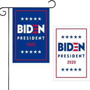 Medoore 2 Pack American 2020 President Biden Garden Flag, Double Sided Premium Fabric, US Election Patriotic Outdoor Decorative Small Flags for Yard Lawn Patio Porch, 12″ x 18″