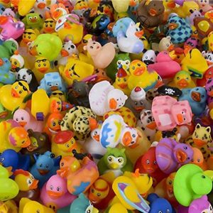 The Dreidel Company Assortment Rubber Duck Toy Duckies for Kids, Bath Birthday Gifts Baby Showers Classroom Incentives, Summer Beach and Pool Activity, 2″ (25-Pack)