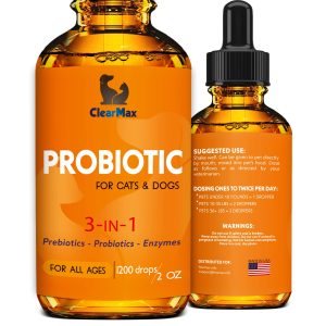 Probiotics for Dogs – Cat Probiotic – Great Dog Probiotics and Digestive Enzymes for Pet – Dog Digestive Enzymes & High Quality Prebiotic – Canine Probiotic – Probiotics for Cats – Puppy Probiotic