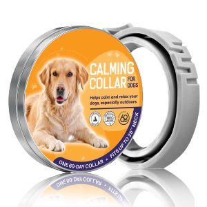 Calming Dog Collar 25 Inches – 60 Days Dog Anxiety Relief Collar – 100% Natural Calming Collar for Dogs – Pheromone Dog Collar Waterproof – Adjustable Dog Calming Collar