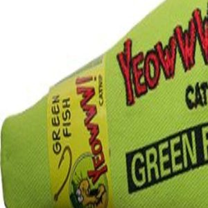 Yeowww Green Fish Catnip Toy