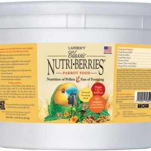 LAFEBER’S Classic Nutri-Berries Pet Bird Food, Made with Non-GMO and Human-Grade Ingredients, for Parrots, 3.25 lbs