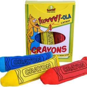 Ducky World Yeowww-Ola Crayons Cat Toy 3pc Set Organic Catnip