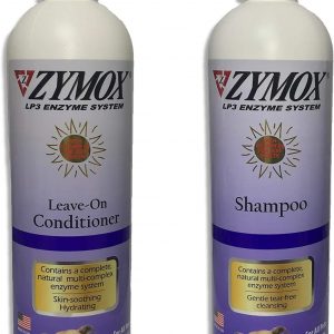 Zymox Itch 12oz Relief Shampoo and 12oz Conditioning Rinse Bundle, Both with Vitamin D3