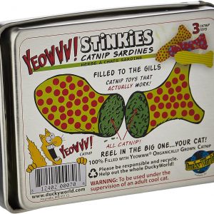 Yeowww Tin of Stinkies, 3 in a Sardine Tin, Multicolor, 1Pack